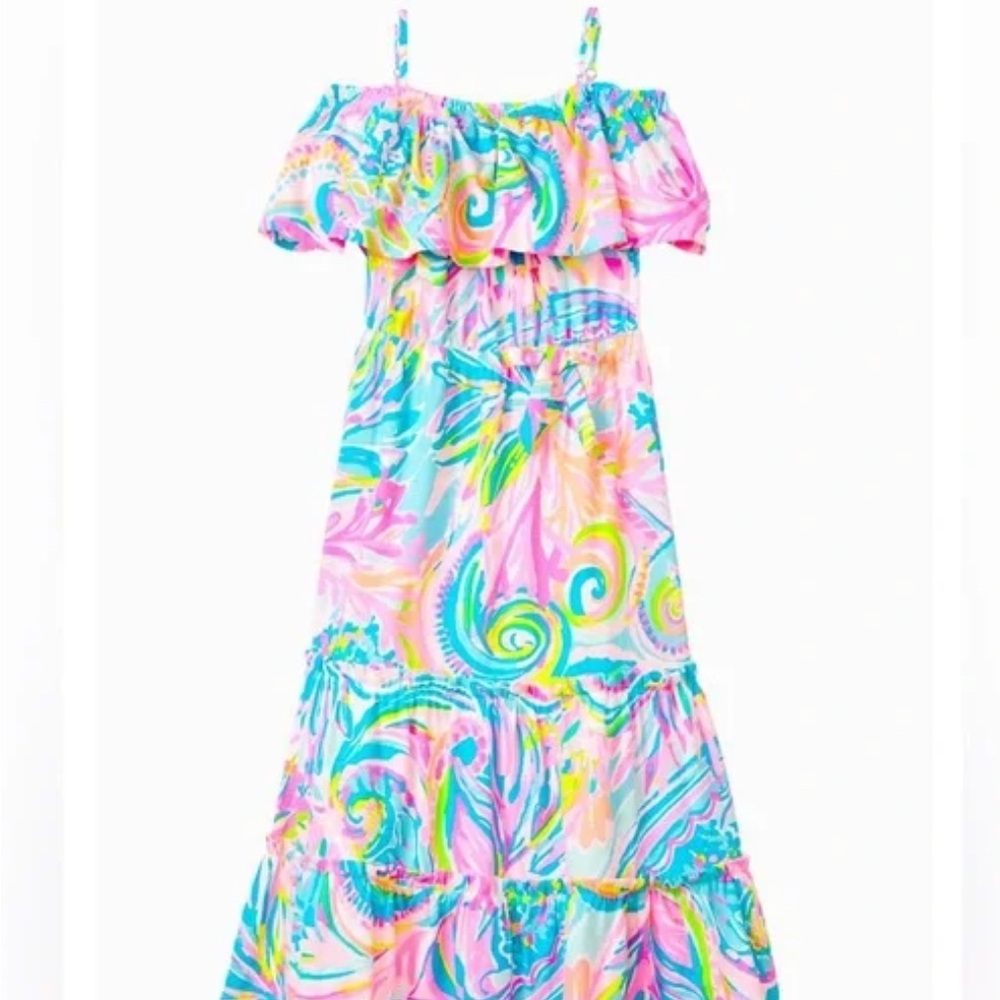 Lilly Pulitzer Pink and Blue Kids Dress